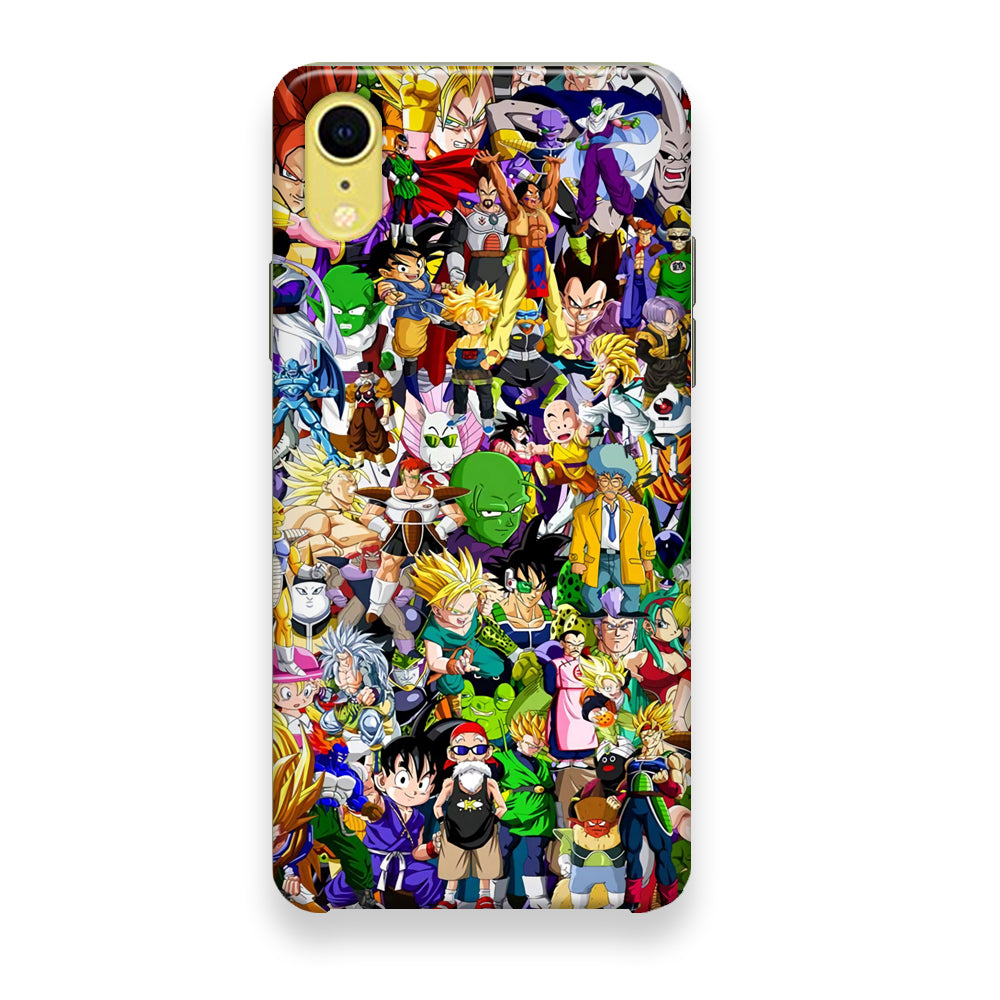 Doodle Dragon Balls Sweet Art iPhone XR Case