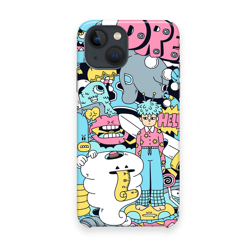 Doodle Dreams iPhone 13 Case