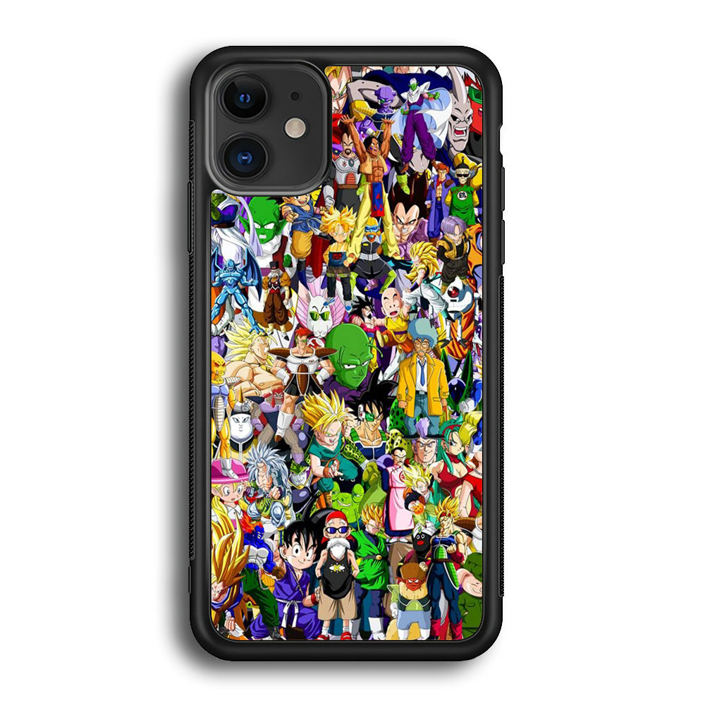 Doodle Goku Collage iPhone 12 Case