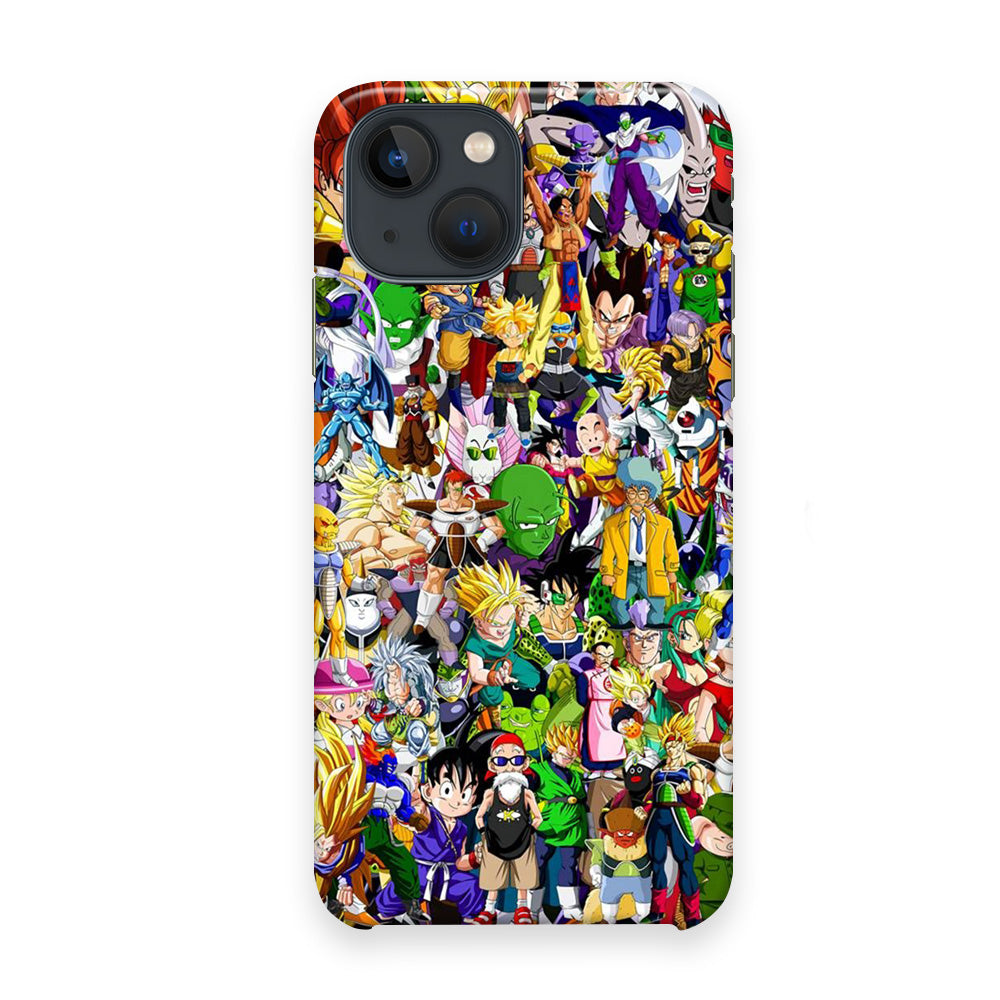 Doodle Goku Collage iPhone 13 Case