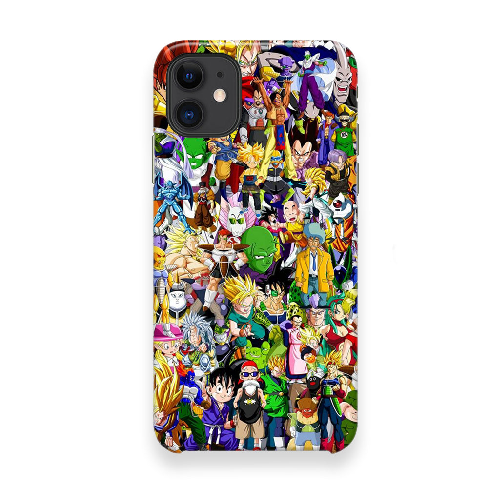 Doodle Goku Collage iPhone 12 Case