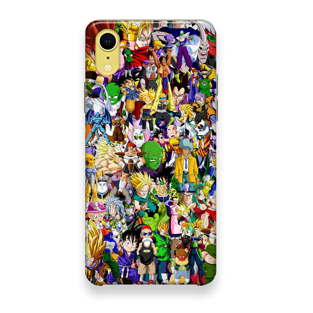 Doodle Goku Collage iPhone XR Case