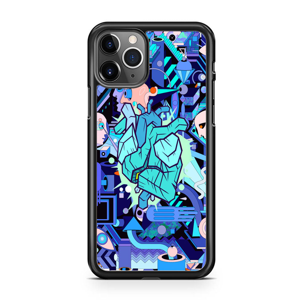 Doodle in Heartbeat iPhone 11 Pro Case