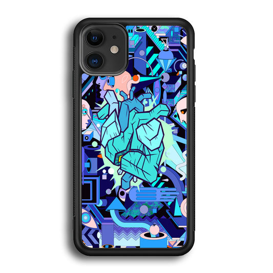 Doodle in Heartbeat iPhone 12 Case