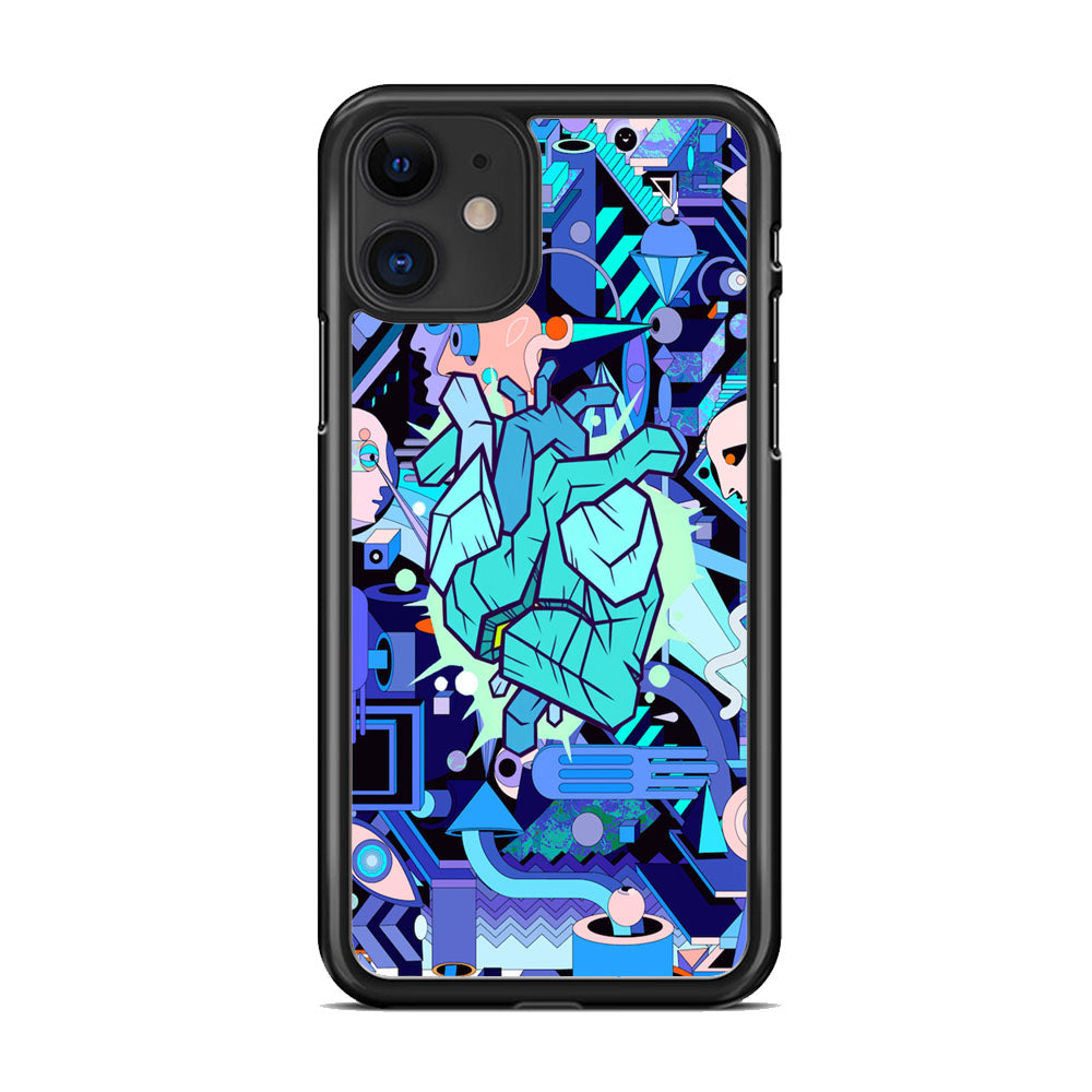 Doodle in Heartbeat iPhone 11 Case