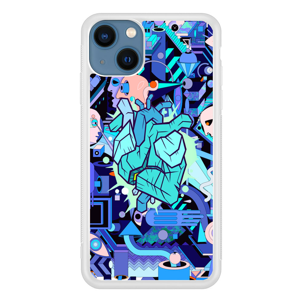 Doodle in Heartbeat iPhone 13 Case