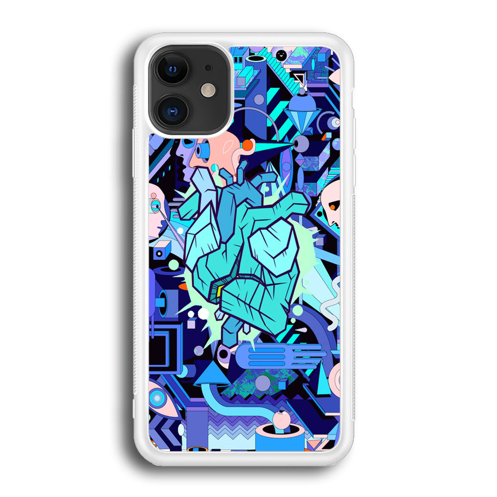 Doodle in Heartbeat iPhone 12 Case