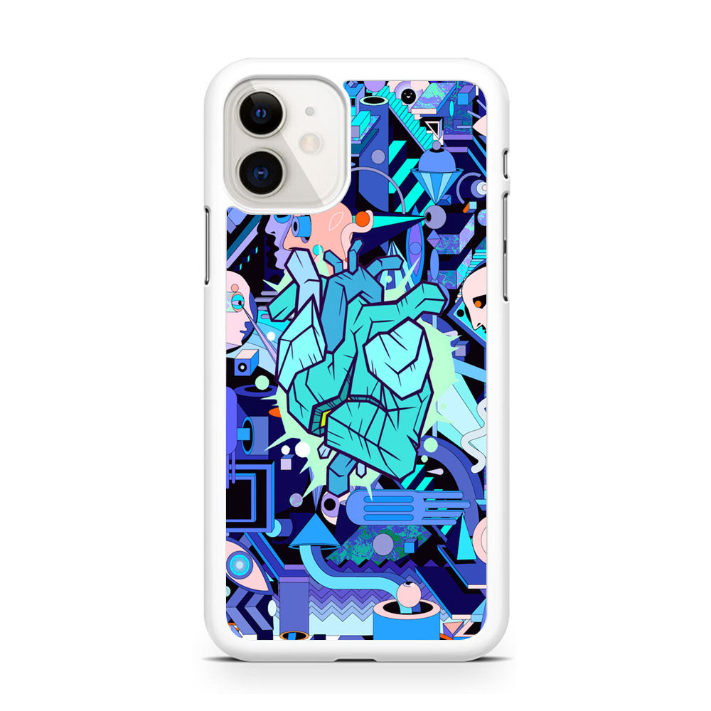 Doodle in Heartbeat iPhone 11 Case