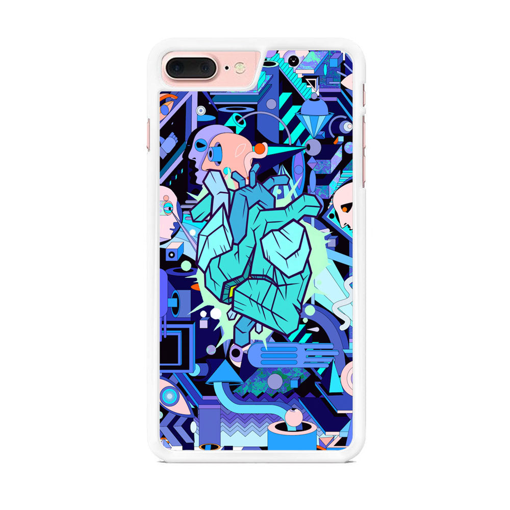 Doodle in Heartbeat iPhone 8 Plus Case