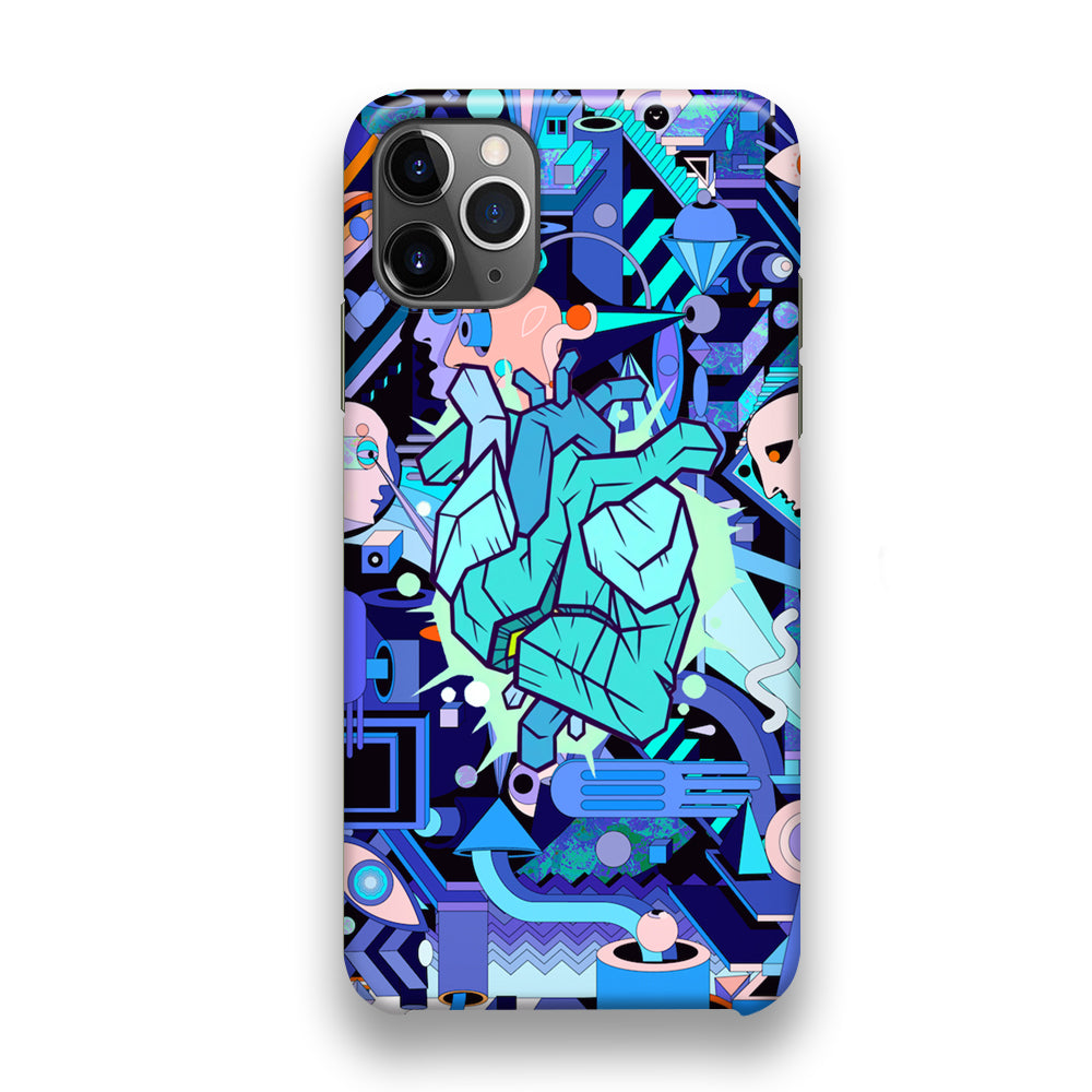 Doodle in Heartbeat iPhone 11 Pro Case