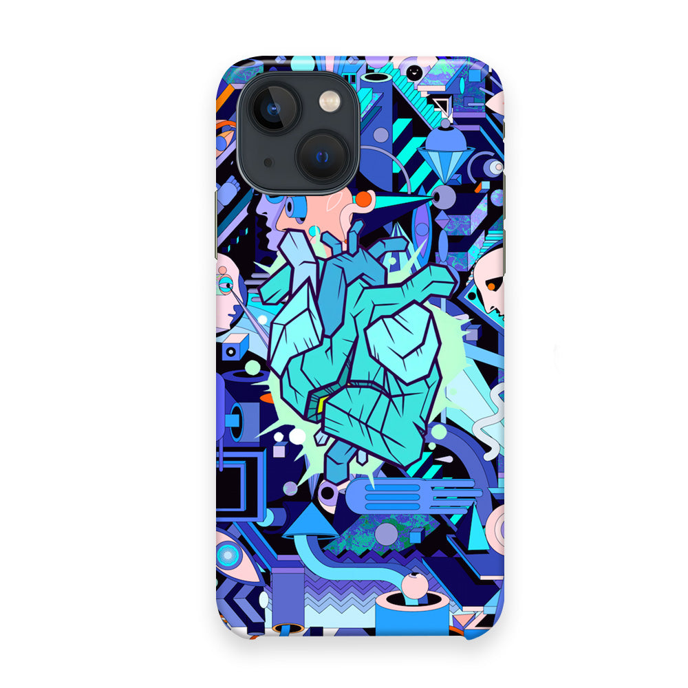 Doodle in Heartbeat iPhone 13 Case