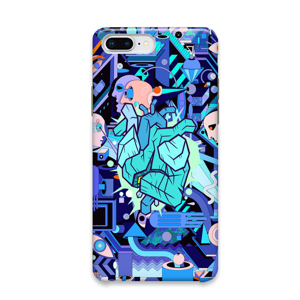 Doodle in Heartbeat iPhone 8 Plus Case