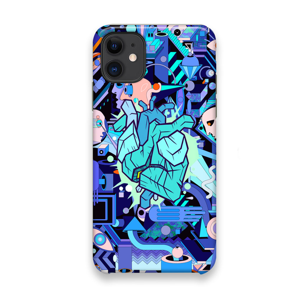 Doodle in Heartbeat iPhone 11 Case