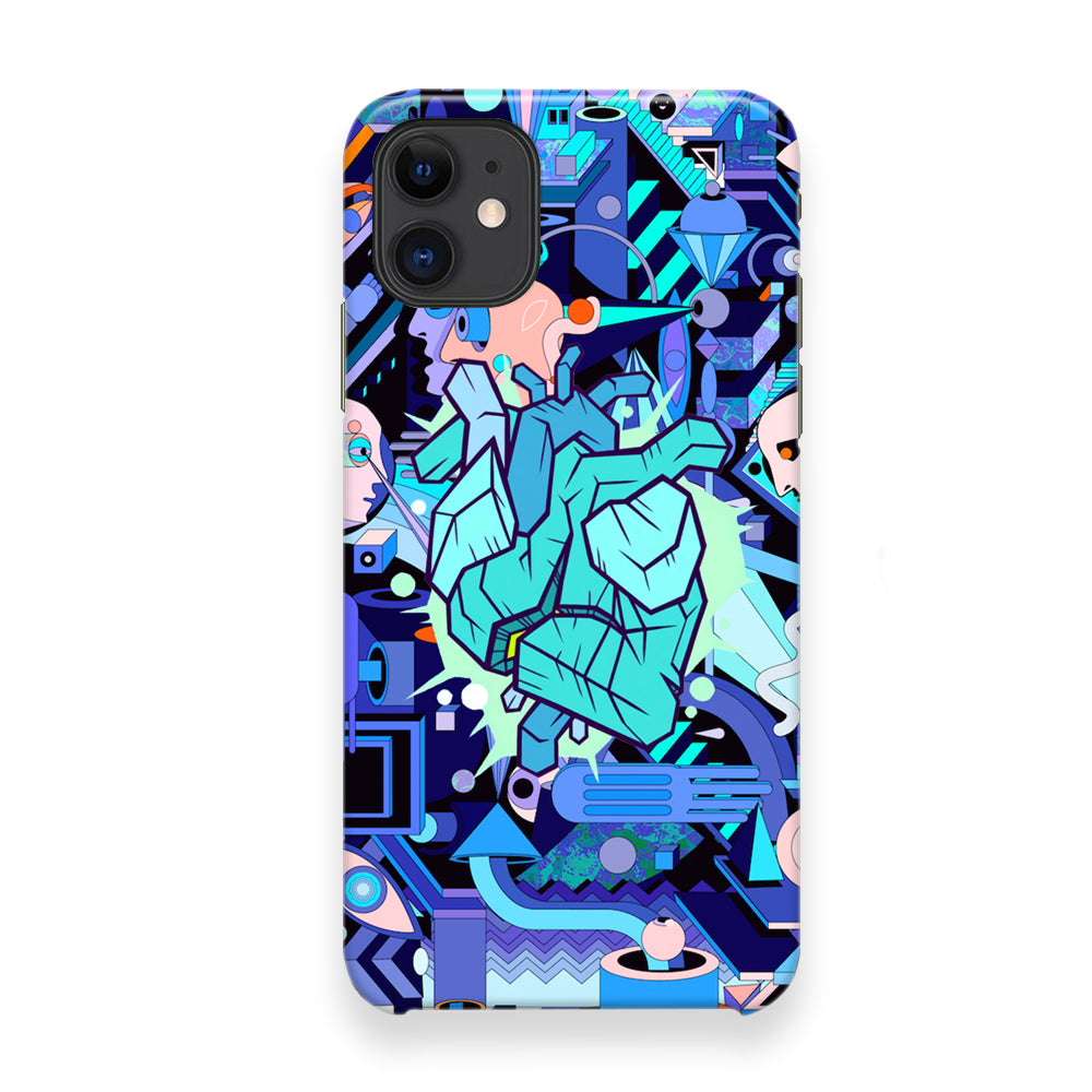 Doodle in Heartbeat iPhone 12 Case