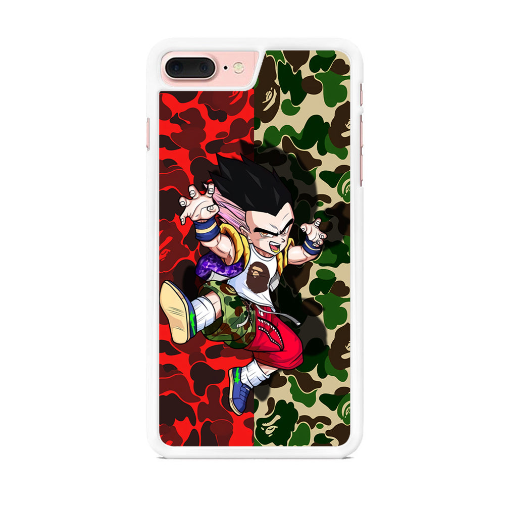 Dragon Ball Red Green Bape Camo iPhone 7 Plus Case - Octracase