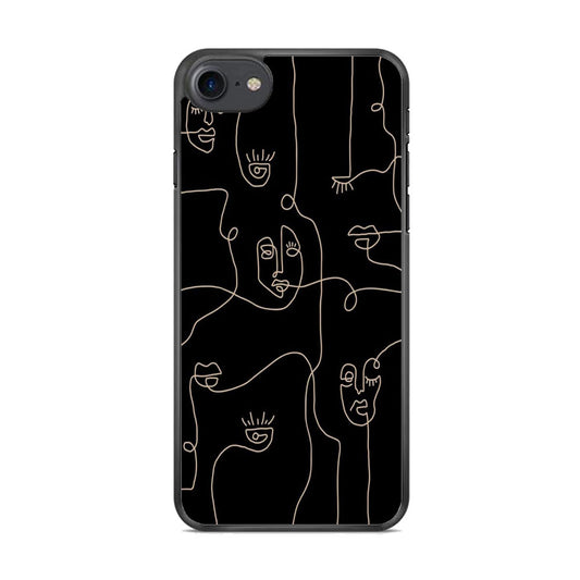 Drawing Ancient Face Art iPhone 8 Case - Octracase