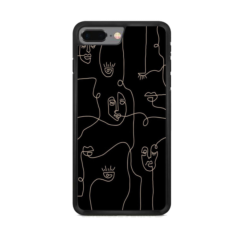 Drawing Ancient Face Art iPhone 8 Plus Case - Octracase