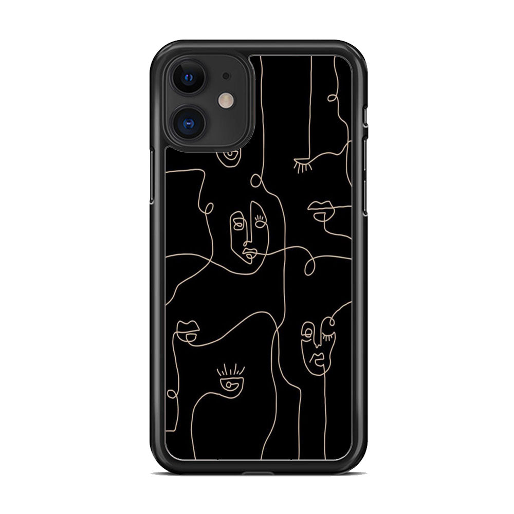 Drawing Ancient Face Art iPhone 11 Case - Octracase