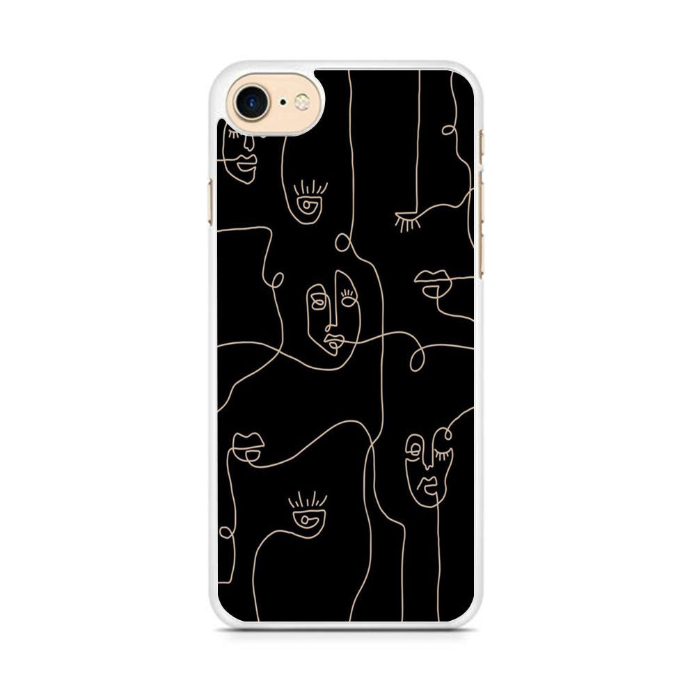 Drawing Ancient Face Art iPhone 8 Case - Octracase