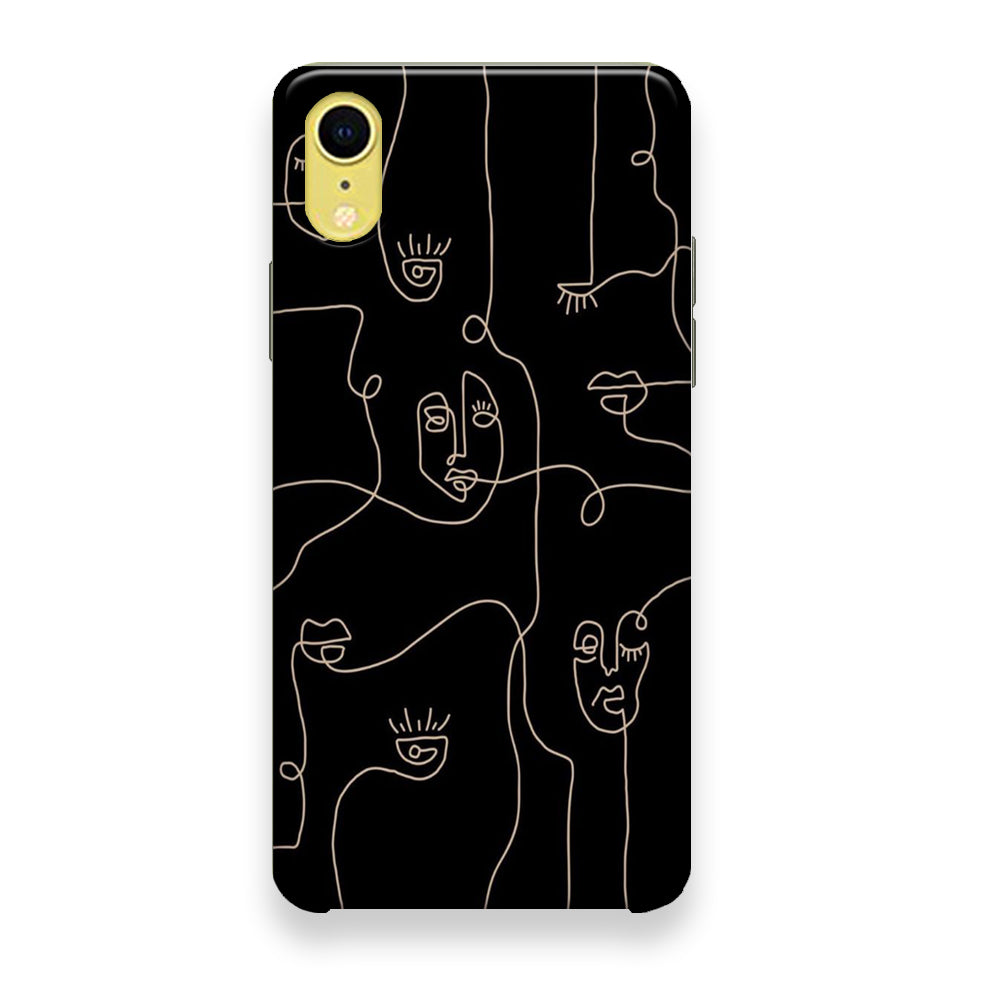 Drawing Ancient Face Art iPhone XR Case - Octracase