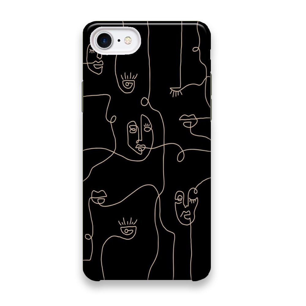 Drawing Ancient Face Art iPhone 7 Case - Octracase