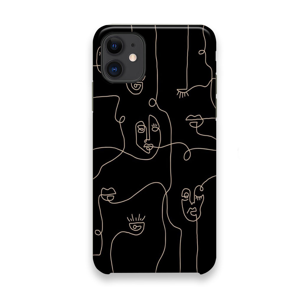 Drawing Ancient Face Art iPhone 11 Case - Octracase