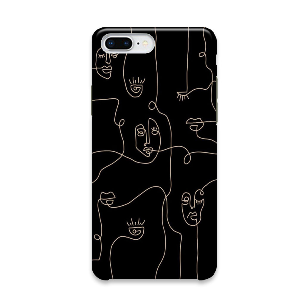 Drawing Ancient Face Art iPhone 8 Plus Case - Octracase