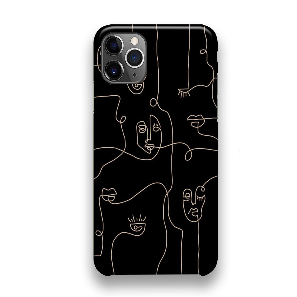 Drawing Ancient Face Art iPhone 11 Pro Case - Octracase