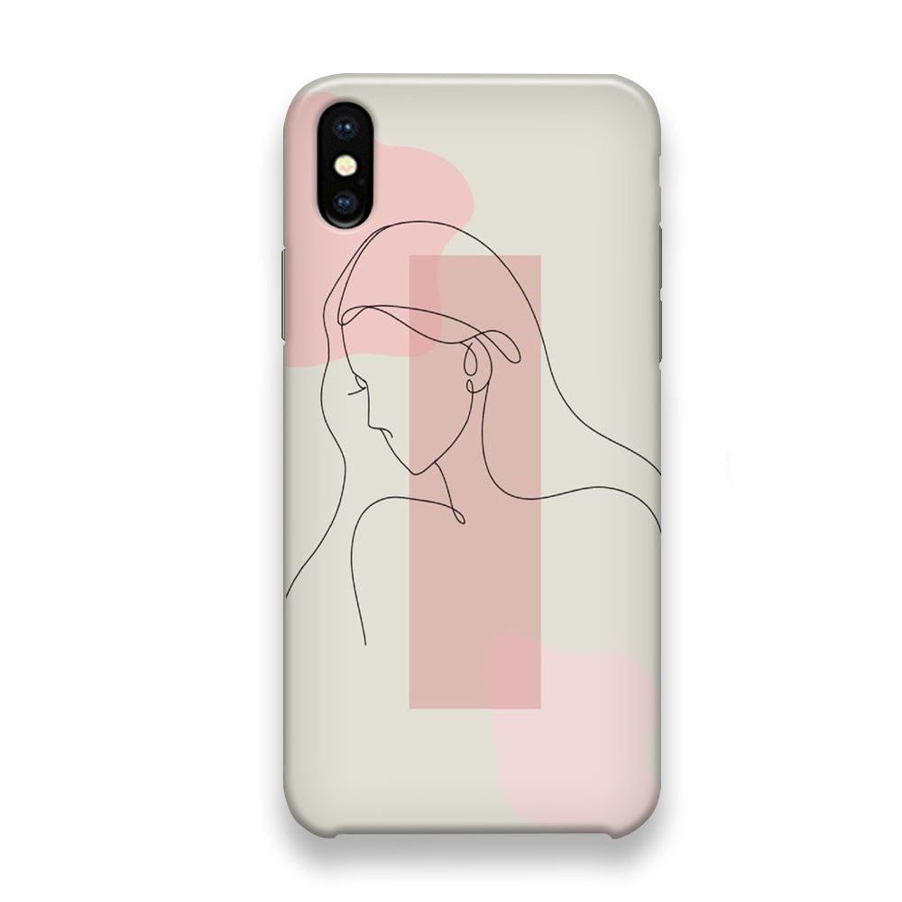 Drawing Girl Art iPhone Xs Case - Octracase