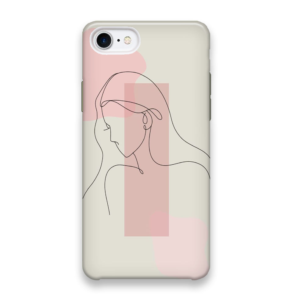 Drawing Girl Art iPhone 8 Case - Octracase