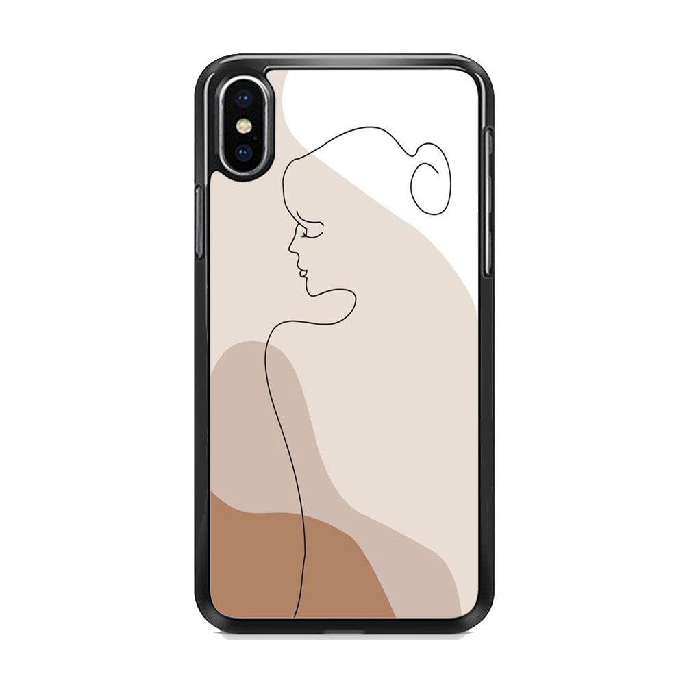 Drawing Girl Body Shape iPhone X Case - Octracase