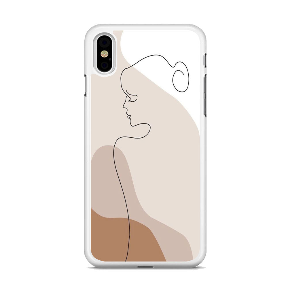 Drawing Girl Body Shape iPhone X Case - Octracase