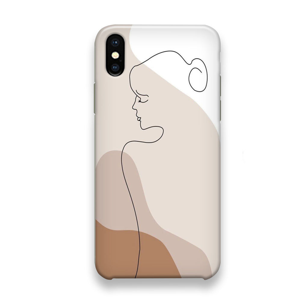 Drawing Girl Body Shape iPhone X Case - Octracase