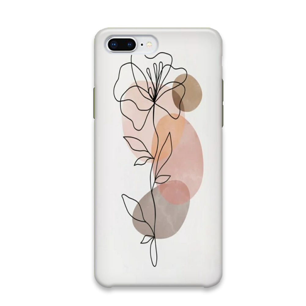 Drawing Rose Art iPhone 8 Plus Case - Octracase