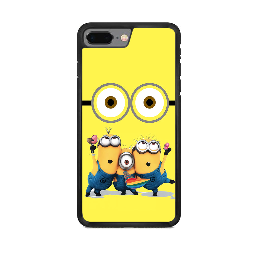 Eyes and Three Minions iPhone 7 Plus Case - Octracase