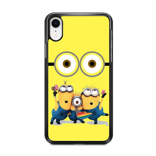 Eyes and Three Minions iPhone XR Case - Octracase