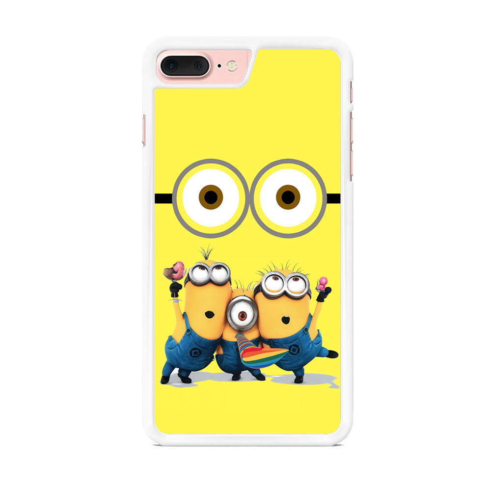 Eyes and Three Minions iPhone 7 Plus Case - Octracase