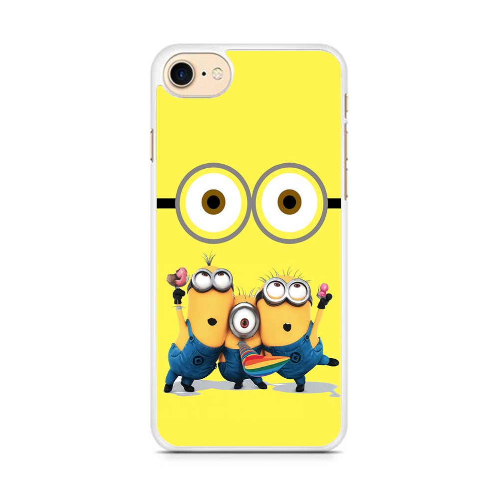 Eyes and Three Minions iPhone 7 Case - Octracase