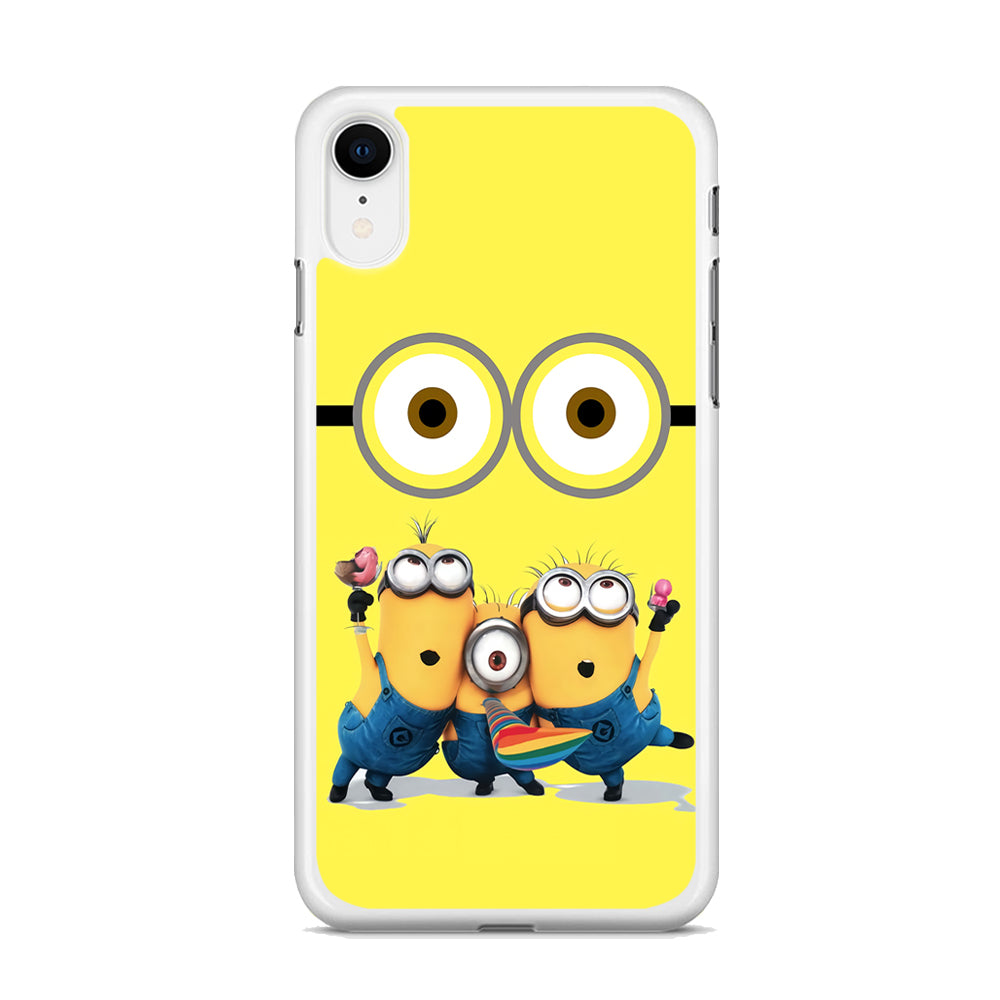 Eyes and Three Minions iPhone XR Case - Octracase