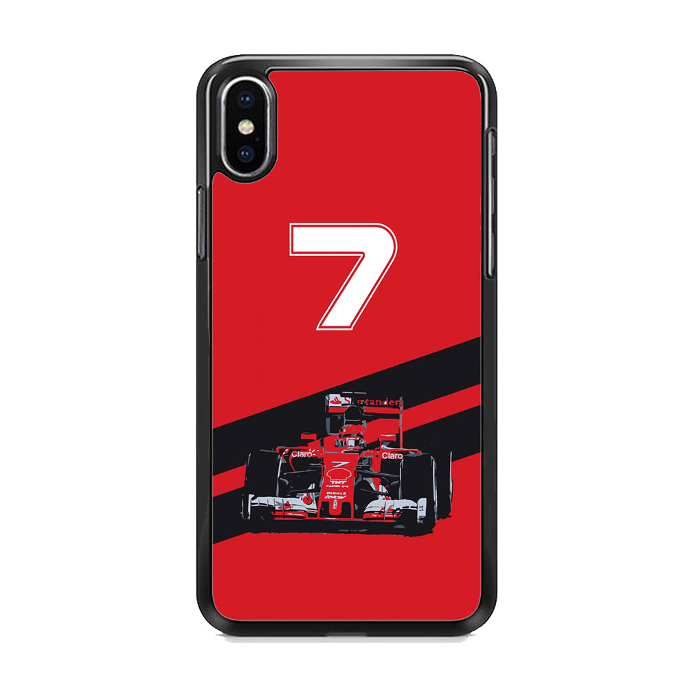 F1 Number Seven iPhone X Case - Octracase