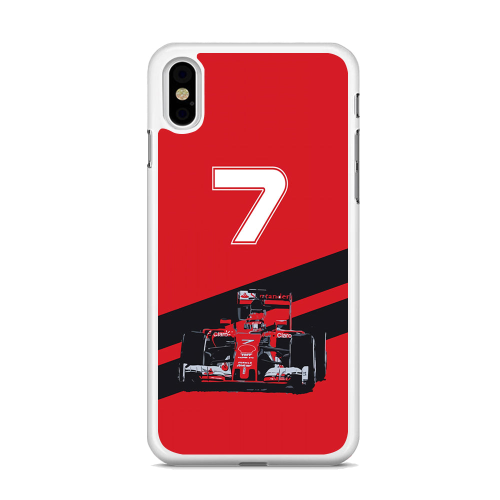 F1 Number Seven iPhone Xs Max Case - Octracase