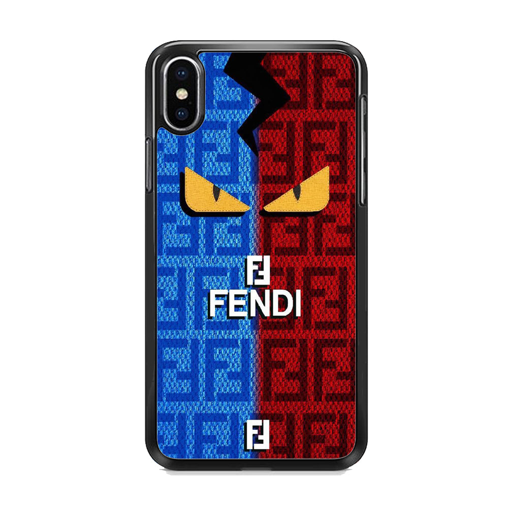 FF Fendi Blue Red iPhone Xs Max Case - Octracase