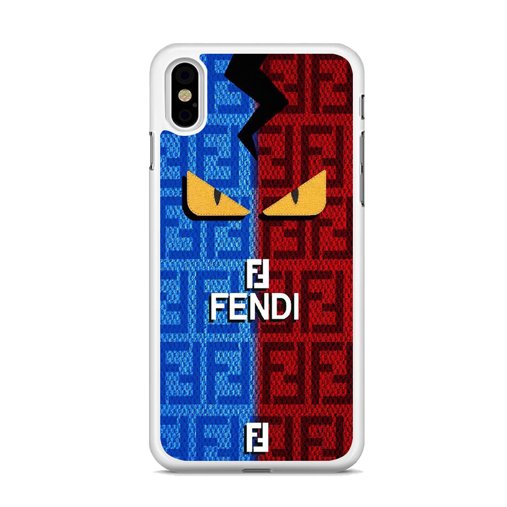 FF Fendi Blue Red iPhone Xs Case - Octracase