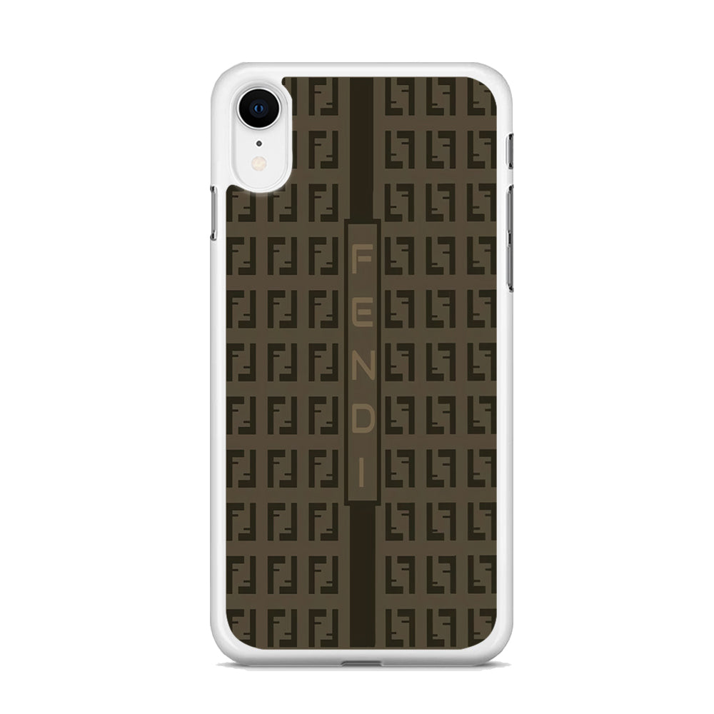 FF Fendi Dark Brown iPhone XR Case - Octracase