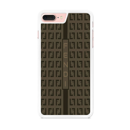 FF Fendi Dark Brown iPhone 7 Plus Case - Octracase