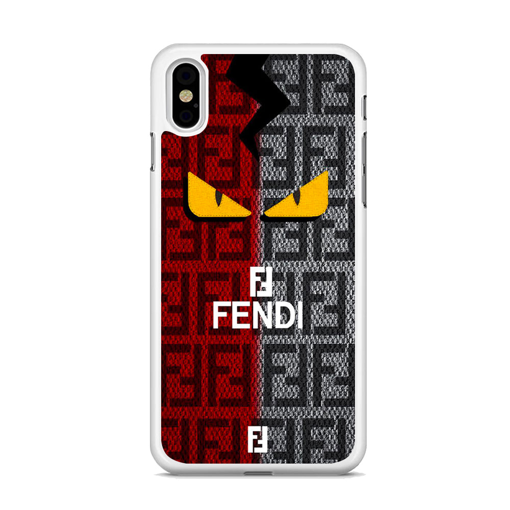 FF Fendi Red Grey iPhone Xs Max Case - Octracase