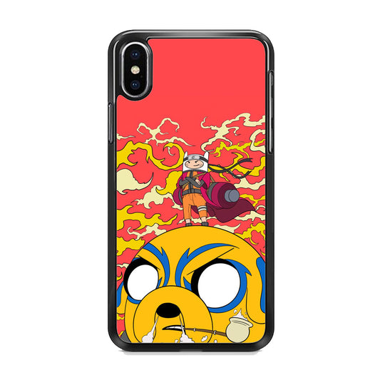 Finn Adventure Time Mode Naruto iPhone Xs Case