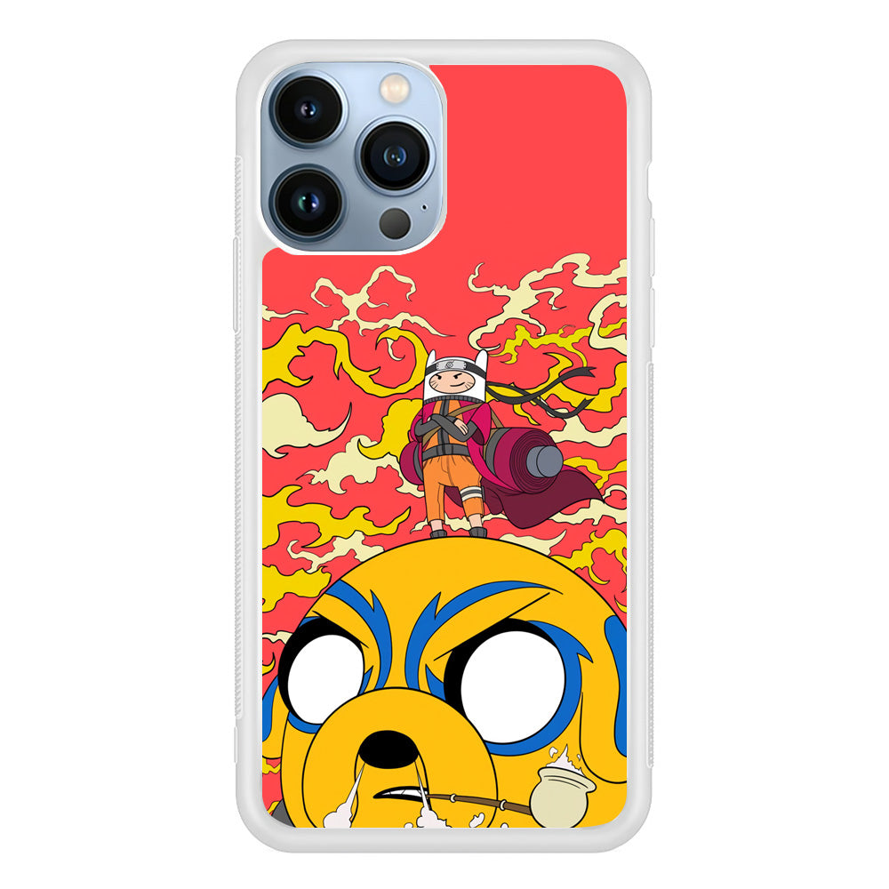 Finn Adventure Time Mode Naruto iPhone 13 Pro Max Case