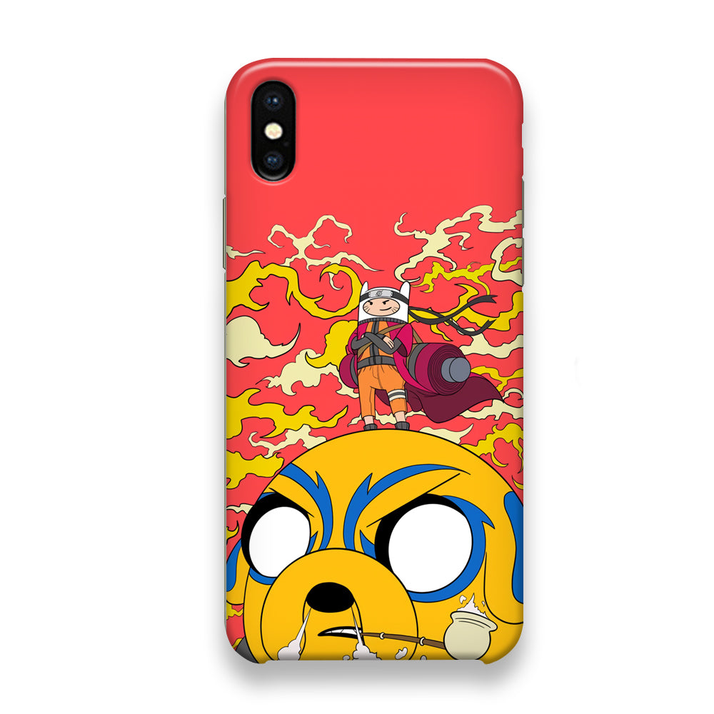 Finn Adventure Time Mode Naruto iPhone Xs Case