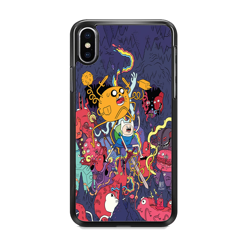 Finn and Jake Fights Monsters iPhone Xs Max Case - Octracase